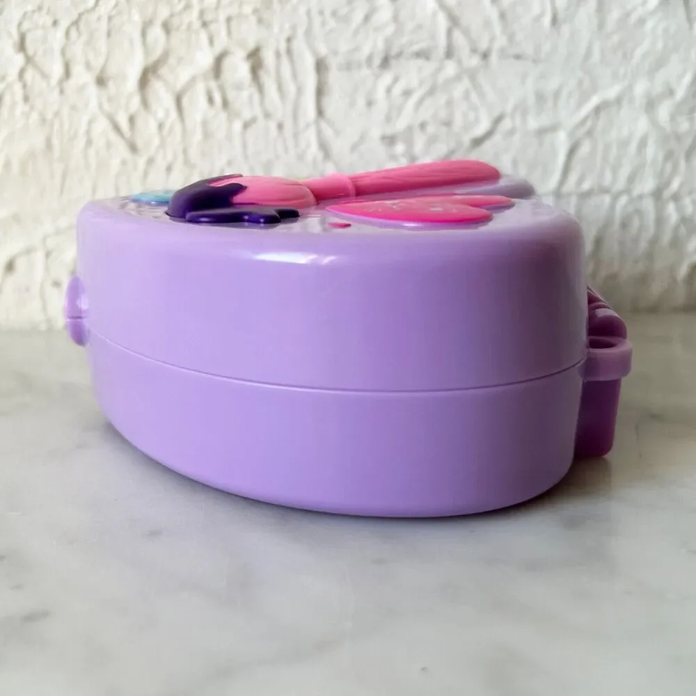 Polly Pocket Art Studio Compact Purple Heart Shape - 2021 Mattel